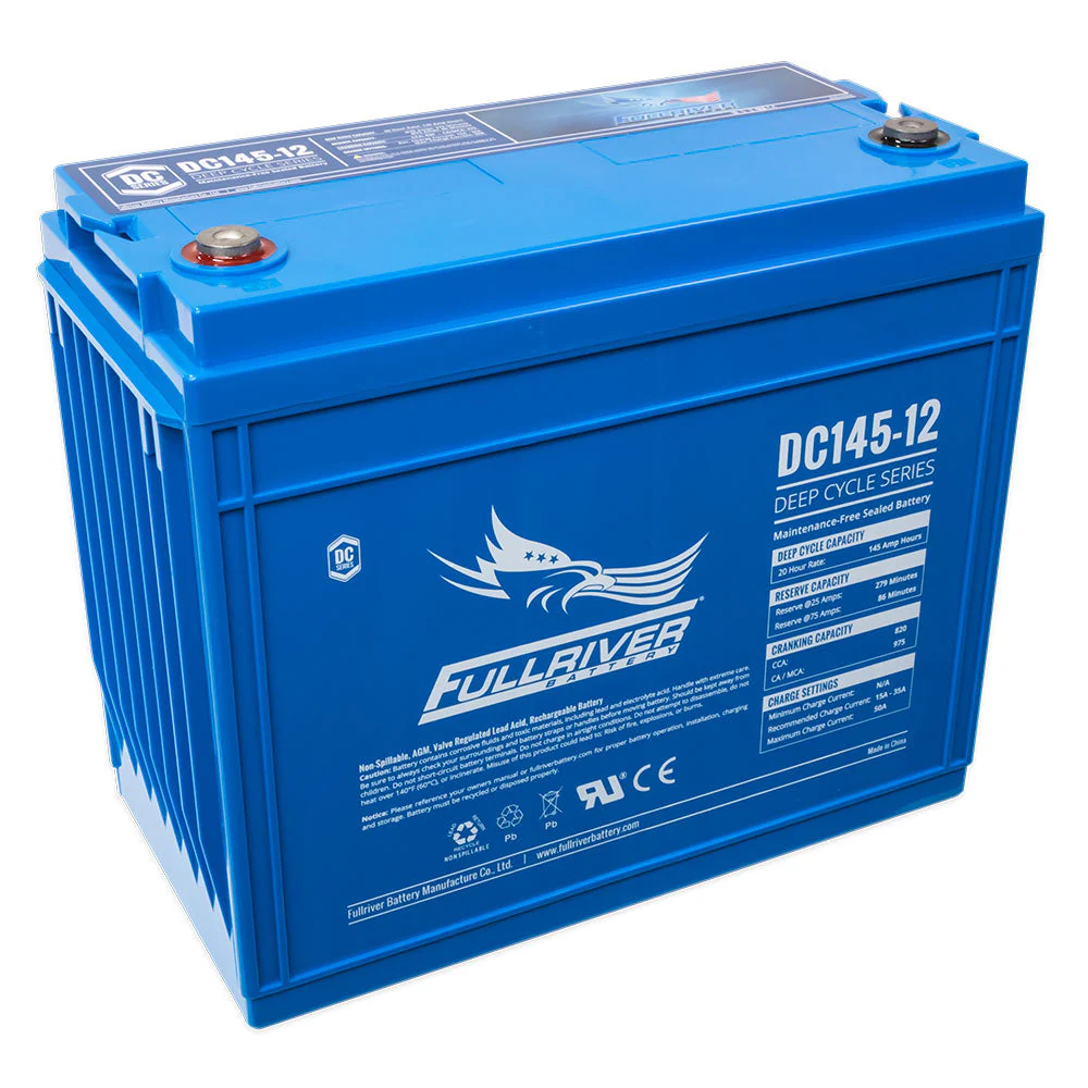 DC145-12 FULLRIVER DC SERIES DEEP CYCLE AGM LEISURE BATTERY 12V 145AH - Image 2