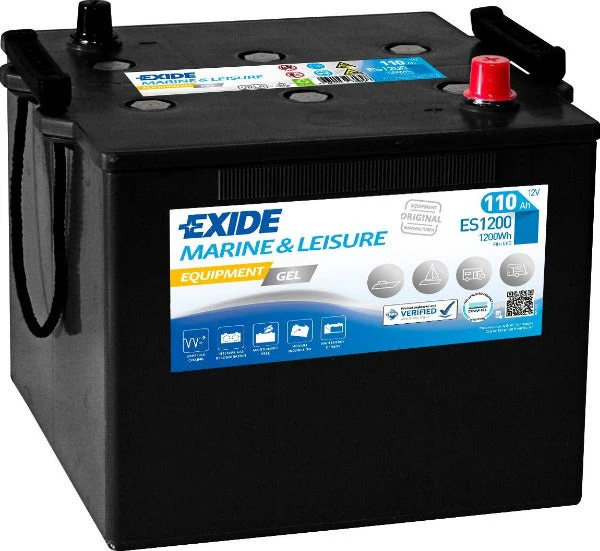 ES1200 EXIDE G110 MARINE GEL LEISURE BATTERY 110AH
