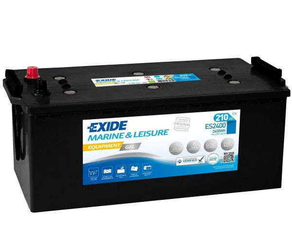 ES2400 EXIDE G210 MARINE GEL LEISURE BATTERY 210AH