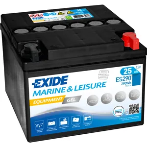 ES290 EXIDE EQUIPMENT MARINE GEL LEISURE BATTERY 25AH