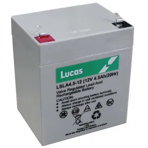 LSLA4.5-12 LUCAS SEALED LEAD ACID BATTERY 12V 4.5AH