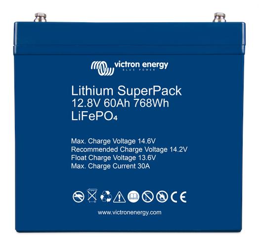Victron Energy Lithium SuperPack 12.8V 60Ah (M6) – BAT512060705