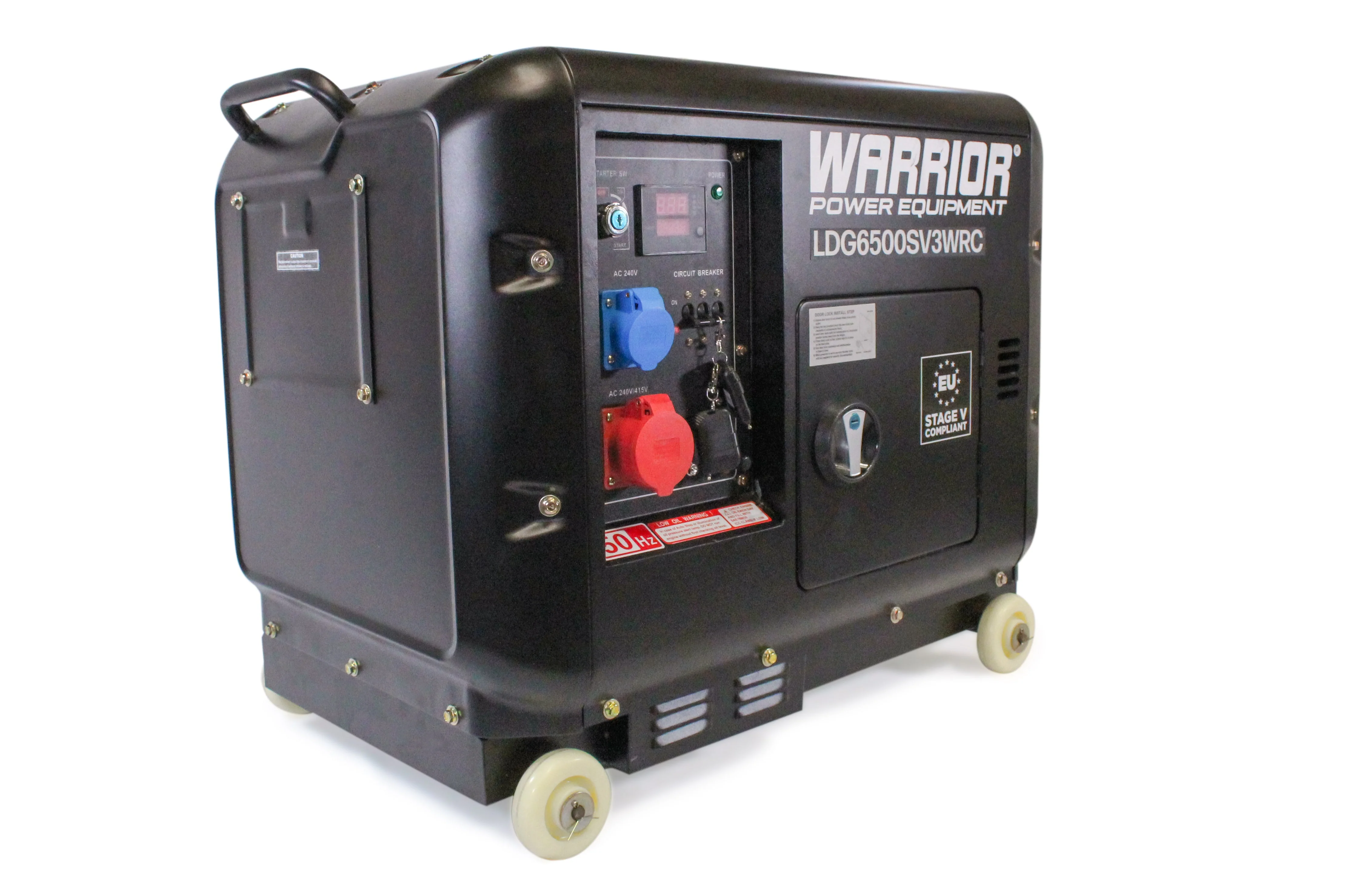 Warrior 5500 Watt Silent Diesel Three Phase Generator with Electric and Remote Start - LD G6500SV3WRC - Image 3